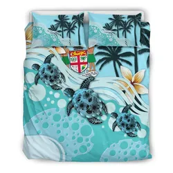 Fiji Blue Turtle Hibiscus Cl02120072Mdb Bedding Sets