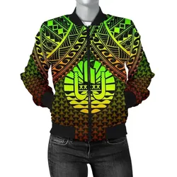 FamilyGater Jacket - Bomber Jacket Polynesian Tahiti Personalised - Reggae Vintage Polynesian Patterns - BN15