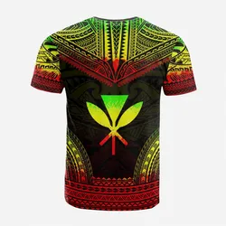 Hawaii Custom Personalised T shirt - Kanaka Maoli Polynesian Chief Tattoo Reggae Version