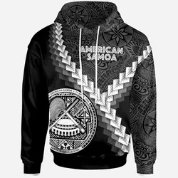 Alohawaii Clothing - Hoodie American Samoa - American Samoa Coat Of Arms With Polynesian Tattoo White - BN22
