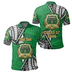 (Custom Personalised) Saineha Tonga Polo Shirt Polynesian Style - Class of - LT16