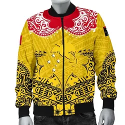 Papua New Guinea Mens Bomber Jacket Melanesia