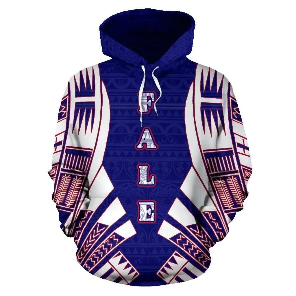 Alohawaii Clothing - Hoodie American Samoa FALE - Flag Tattoo Style - BN01