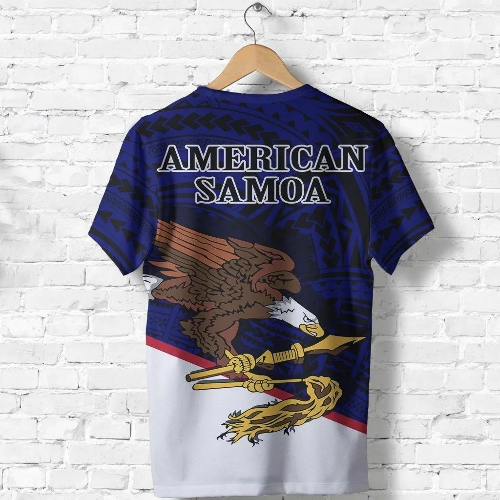 American Samoa T Shirt - American Samoa Flag Seal Polynesian Tattoo Special