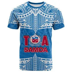 Toa Samoa Rugby T Shirt Blue Sky LT6