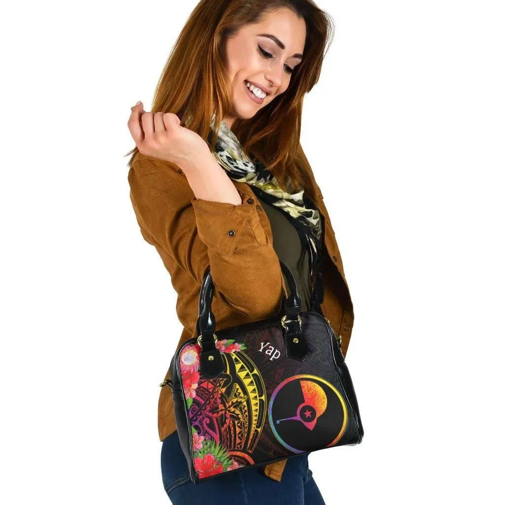 Yap State Shoulder Handbag - Tropical Hippie Style