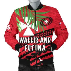 Wallis and Futuna Rugby Men Bomber Jacket Coconut Leaves