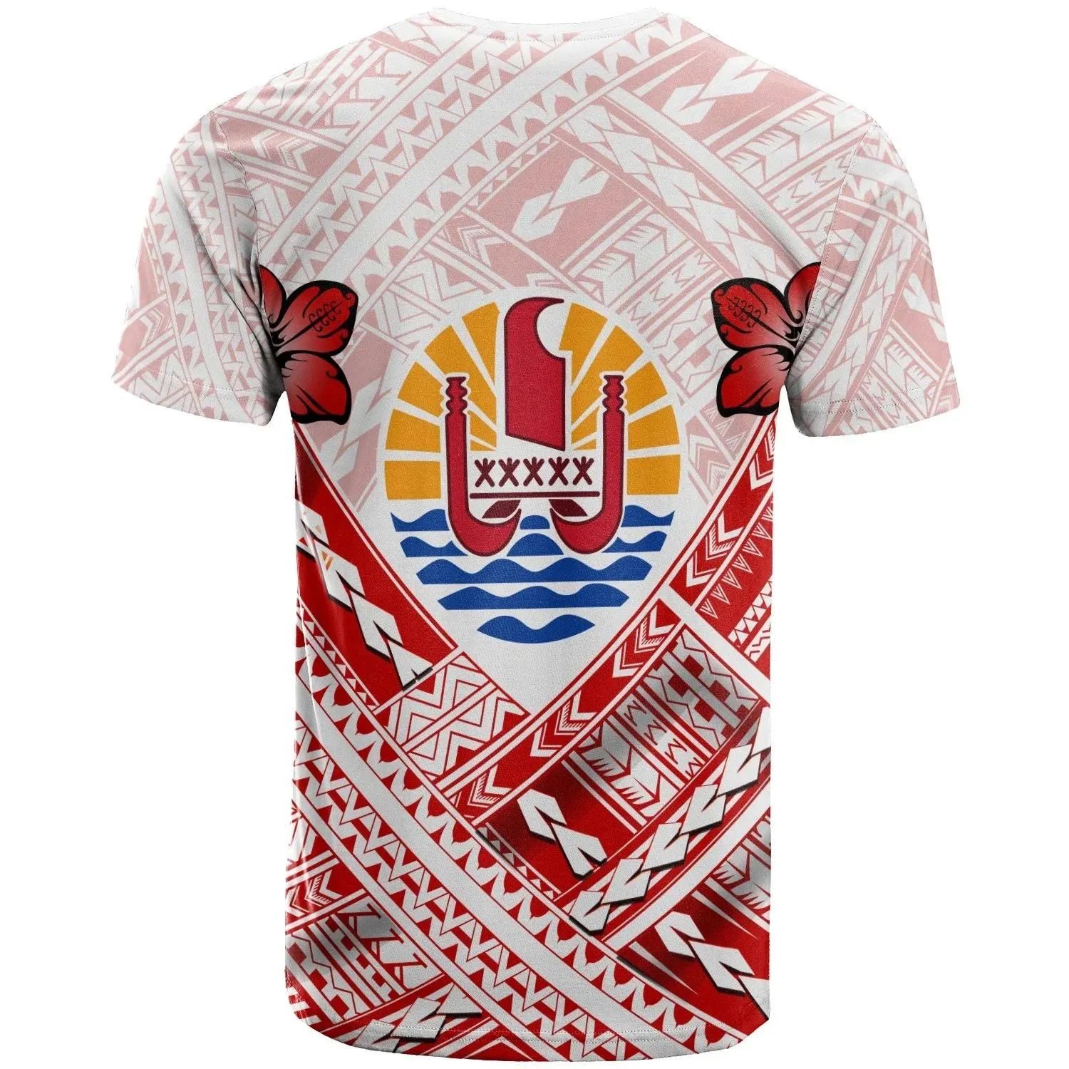 Tahiti Custom Personalised T-Shirts - Tahiti Flag Camisole Hibiscus Style - BN18