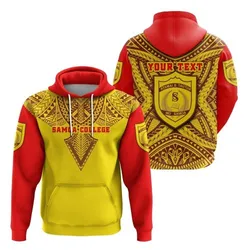(Custom Personalised) Samoa College Hoodie Tattoo Sport Style