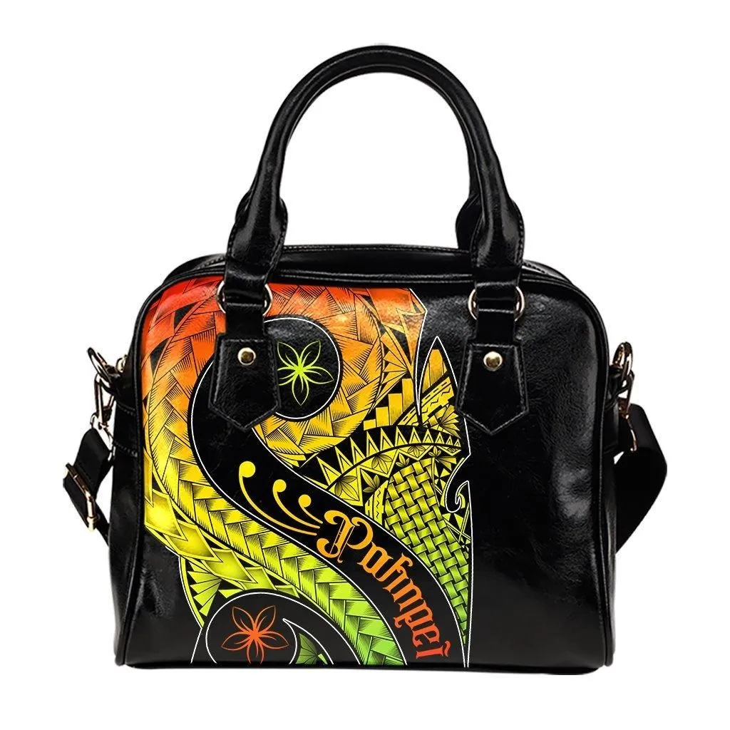 Pohnpei Shoulder Handbag - Polynesian Decorative Patterns