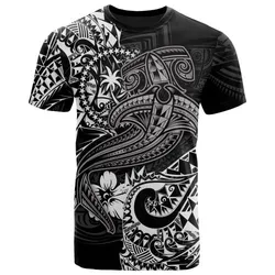 Chuuk T-Shirt  - White Shark Polynesian Tattoo