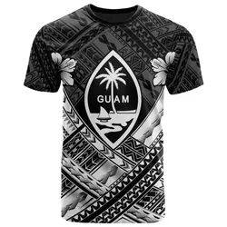 Guam Polynesian T-Shirt - Guam White Seal Camisole Hibiscus Style - BN18