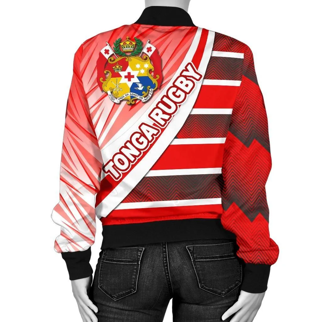 Tonga Rugby Women Bomber Jacket Victorian Vibes
