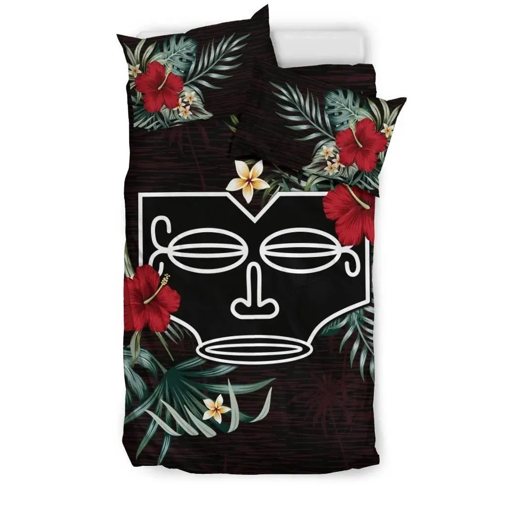 FamilyGater Bedding Set - Cover and Pillow Cases Marquesas Islands Hibiscus A02