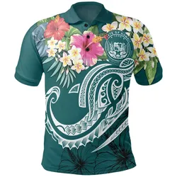 Alohawaii Shirt - Polo Shirt Polynesian Hawaii Summer Plumeria - BN15