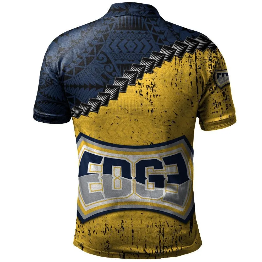 St. Johns Edge Polo Shirt Grunge Polynesian Tattoo - CA BASKETBALL