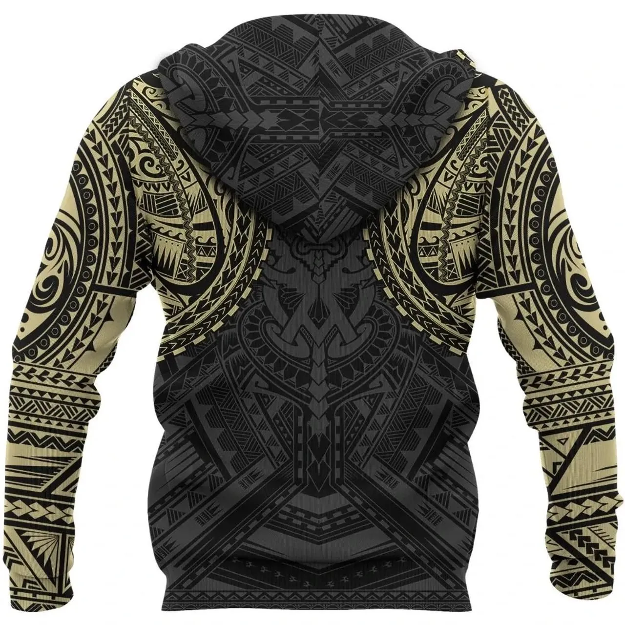 Polynesian Spirit Pullover Hoodie - Polynesian Tattoo Style