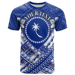 Chuuk Custom Personalised T-Shirts - Chuuk Flag Camisole Hibiscus Style