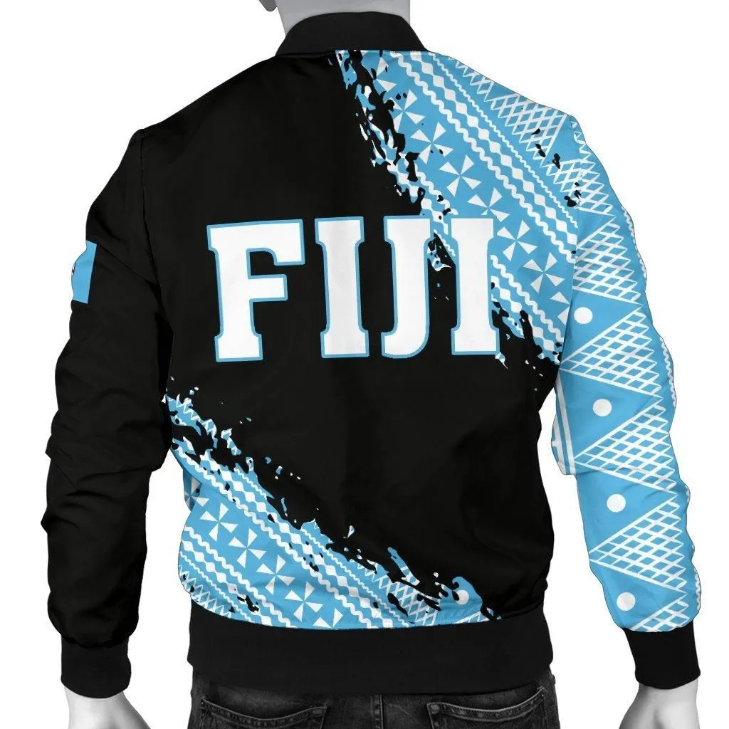 Fiji Tapa Mens Bomber Jacket - Nora Style