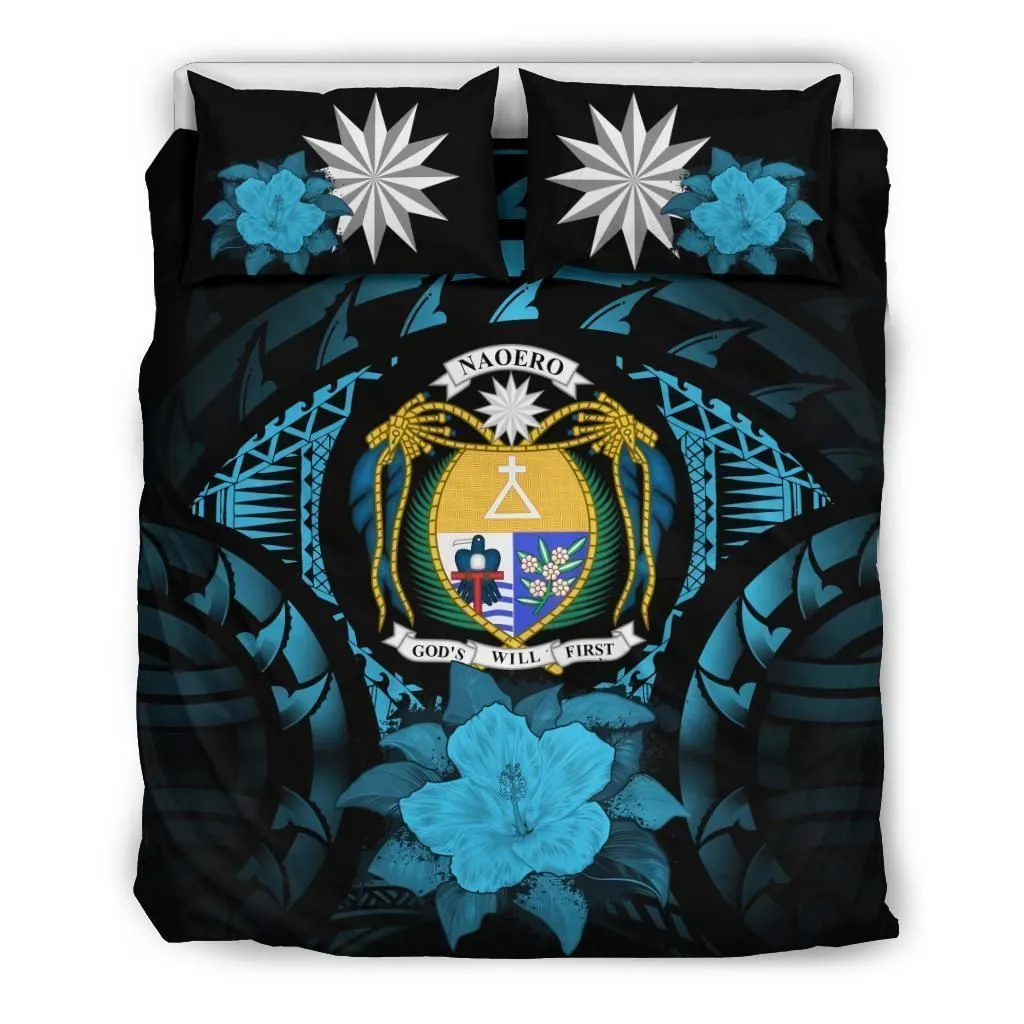 Nauru Blue Hibiscus Cl02120184Mdb Bedding Sets