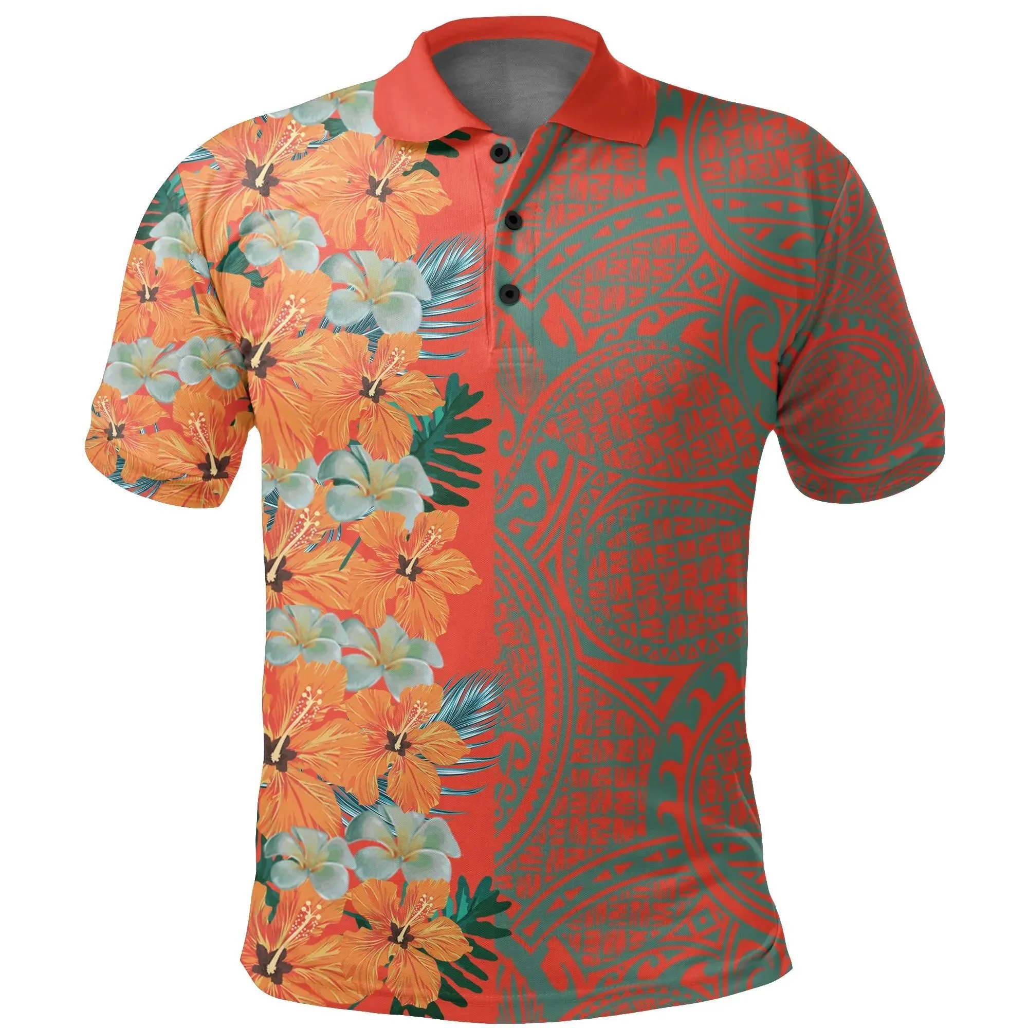 Alohawaii Shirt - Tropical Polynesian Hawaiian Polo Shirt Haka Style - AH - J2