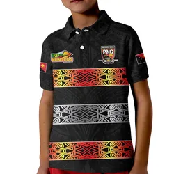 The Hunters PNG Polo Shirt KID Papua New Guinea Hunters Rugby LT13