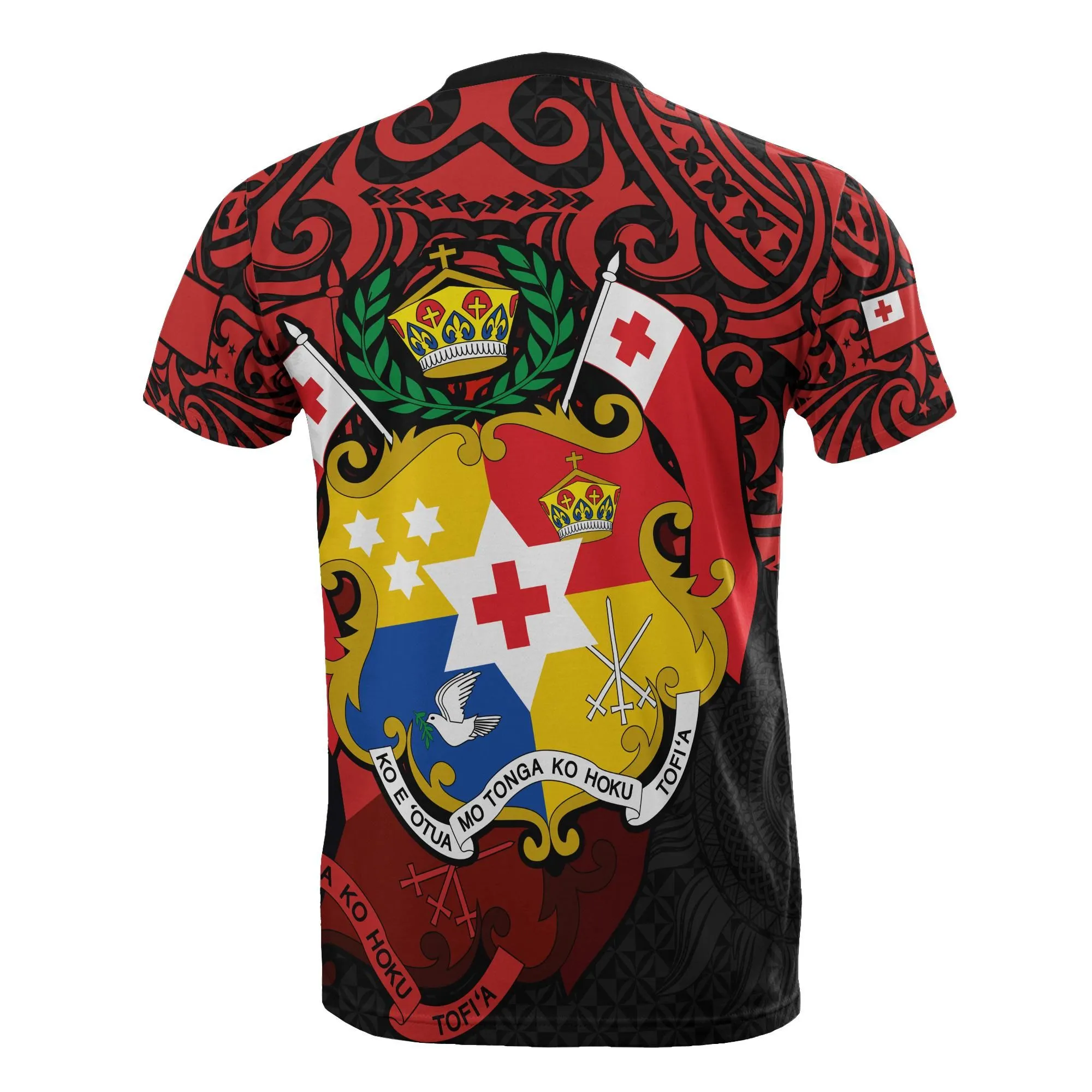 Tonga Pride T shirt - Tonga Flag Coat Of Arms Polynesian Tattoo
