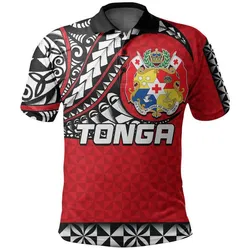 Custom Personalised Tonga Polo Shirt Polynesian Tattoo LT6