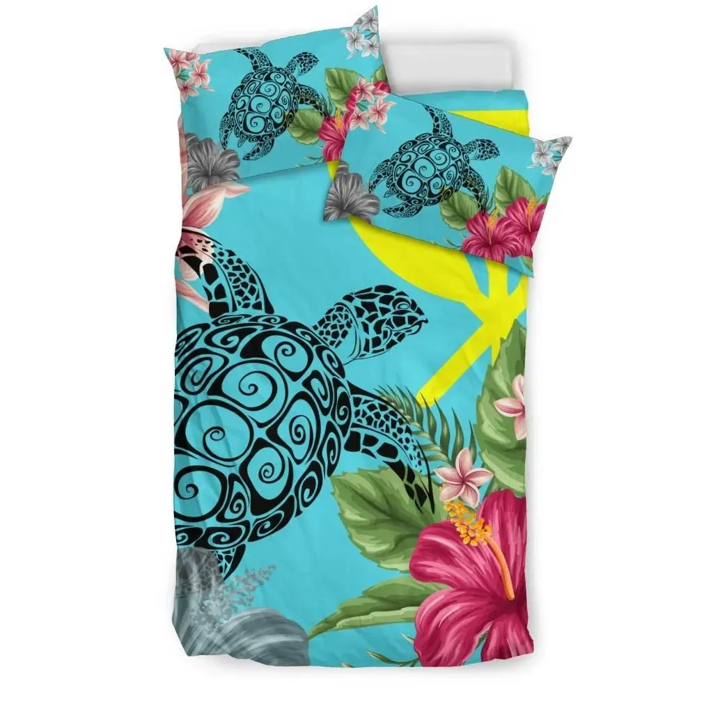 Alohawaii Home Set - Hawaii Kanaka Turtle Hibiscus Plumeria Tropical Style -  Bedding Set AH J2