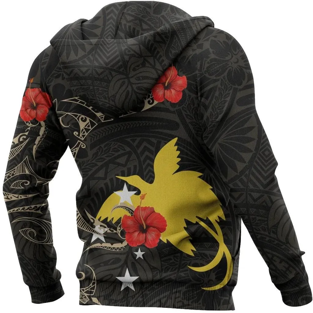 Alohawaii Clothing - Hoodie Papua New Guinea Hibiscus Tattoo Style A7