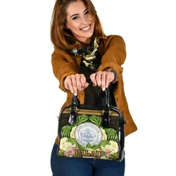 Palau Shoulder Handbag - Polynesian Gold Patterns Collection