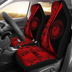 Hawaii Coat Of Arm Polynesian Car Seat Covers - Circle Style 02 J1