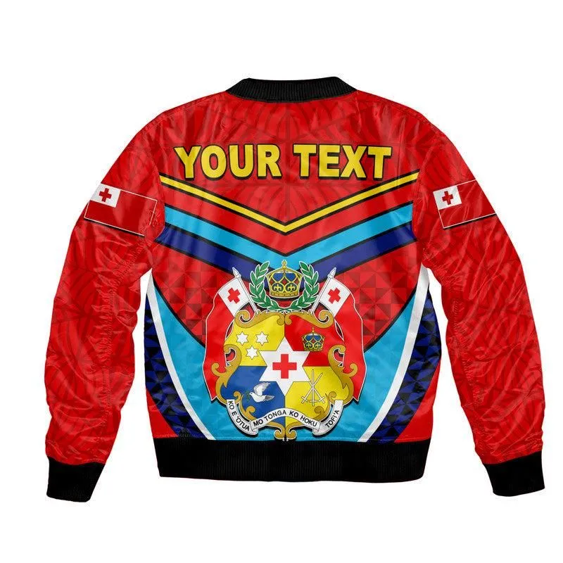 (Custom Personalised) Tonga Mate Maa Rugby Bomber Jacket Jersey LT6