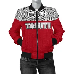 Tahiti Womens Bomber Jacket - Polynesian Design