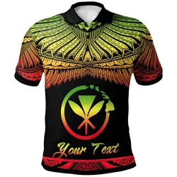 Hawaii Polynesian Custom Personalised Polo Shirt - Poly Tattoo Reggae Version