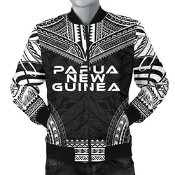 FamilyGater Jacket - Bomber Jacket Papua New Guinea Polynesian Chief - Black Version - Bn10
