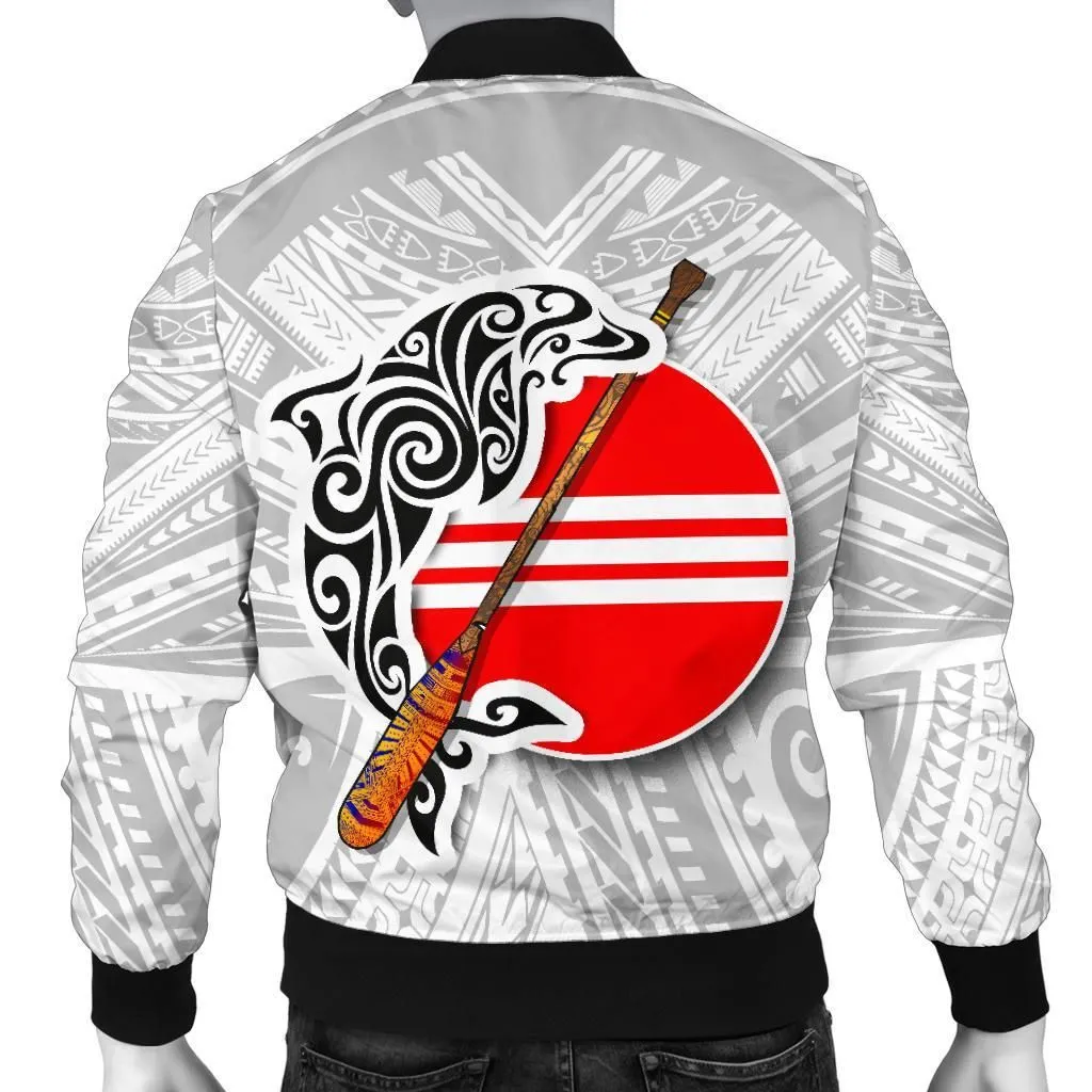 American Samoa Polynesian Mens  Bomber Jacket - Fagasa