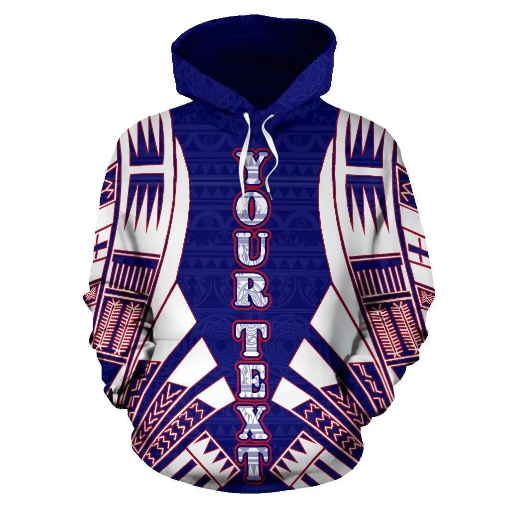 American Samoa All Over Hoodie - Flag Tattoo Style Custom - Bn01