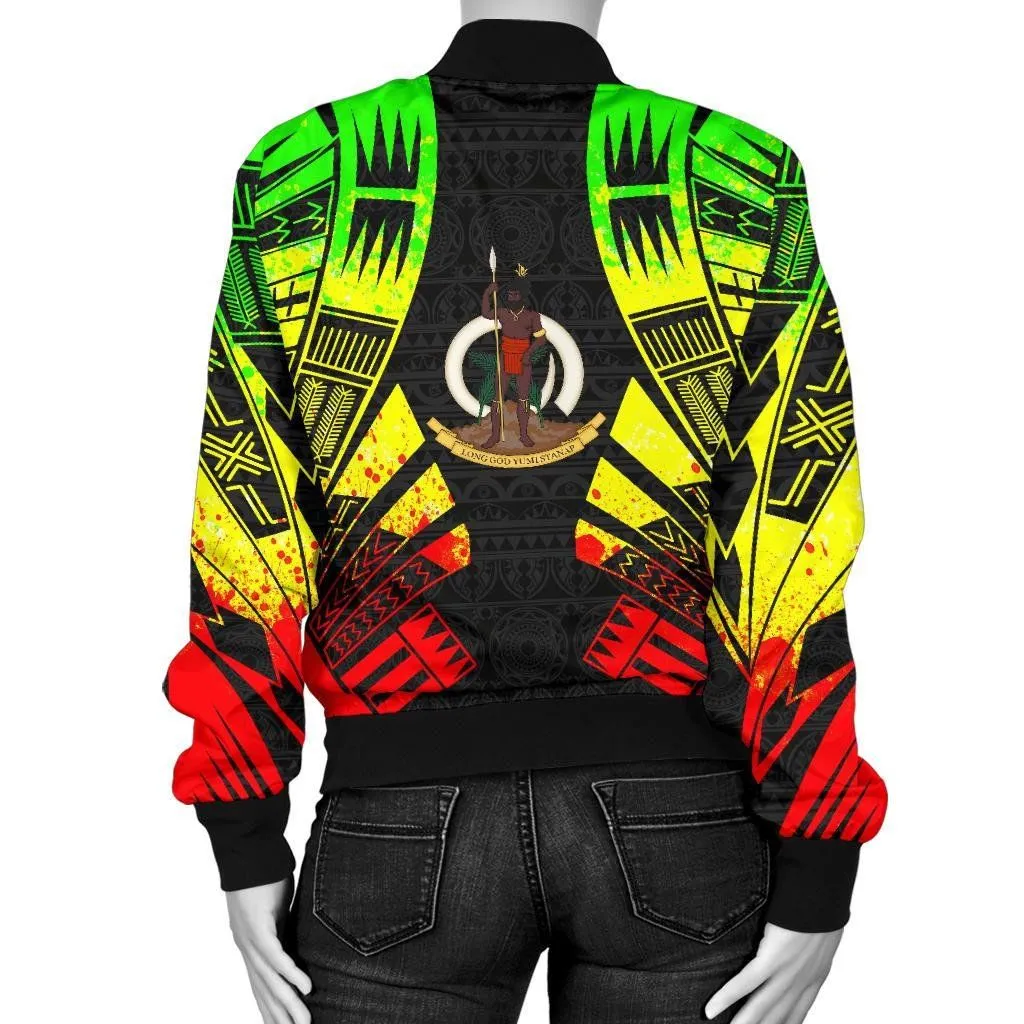 FamilyGaterJacket - Bomber Jacket Vanuatu Polynesian Tattoo Reggae - BN0110