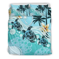 Chuuk Blue Turtle Hibiscus Cl02120039Mdb Bedding Sets
