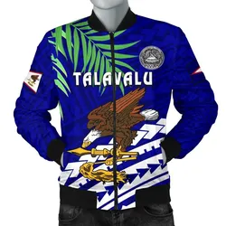 American Samoa Rugby Men Bomber Jacket Coconut Leaves - Talavalu