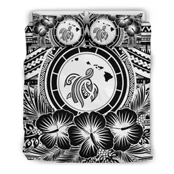 Alohawaii Bedding Set Hawaii Map Honu Hibiscus White Polynesian Bedding Set Ah Jg Dhc1712665Dd