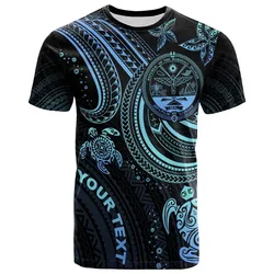 Marshall Islands Custom Personalised T Shirt - Coat Of Arm with Blue Turtle