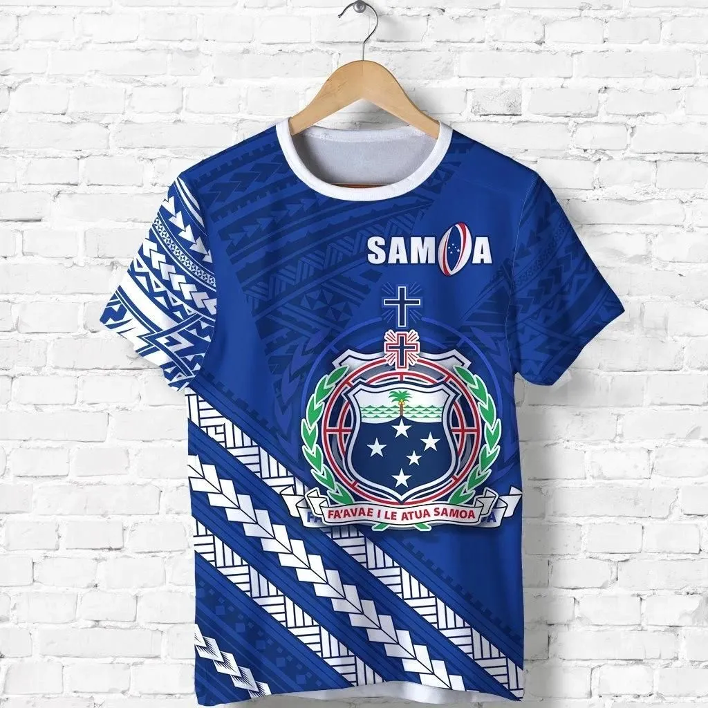 Alohawaii T-Shirt - Tee (Custom Personalised) Samoa Rugby Go The Manu K13