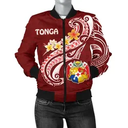 FamilyGater Jacket - Bomber Jacket Tonga - Tonga Coat Of Arms With Polynesian Patterns - BN25