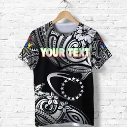 (Custom Personalised) Cook Islands Rugby T shirt Unique Vibes - Black