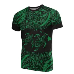 Hawaii All Over Polynesian Green Sea Turtle Tattoo Unisex 3D T-Shirt All Over Print ONCHP