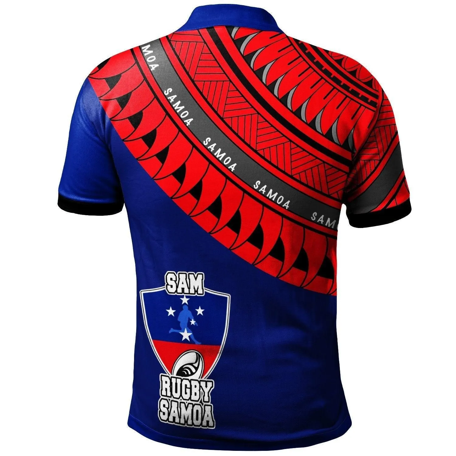 Samoa Custom Personalised Polo - Shirt - Samoa Rugby Fan