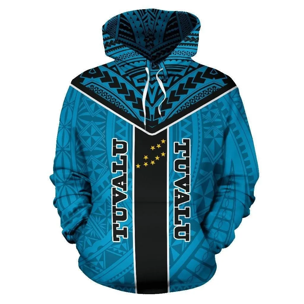 Tuvalu Hoodie - Tuvalu Flag Coat Of Arms Polyneisan Tattoo