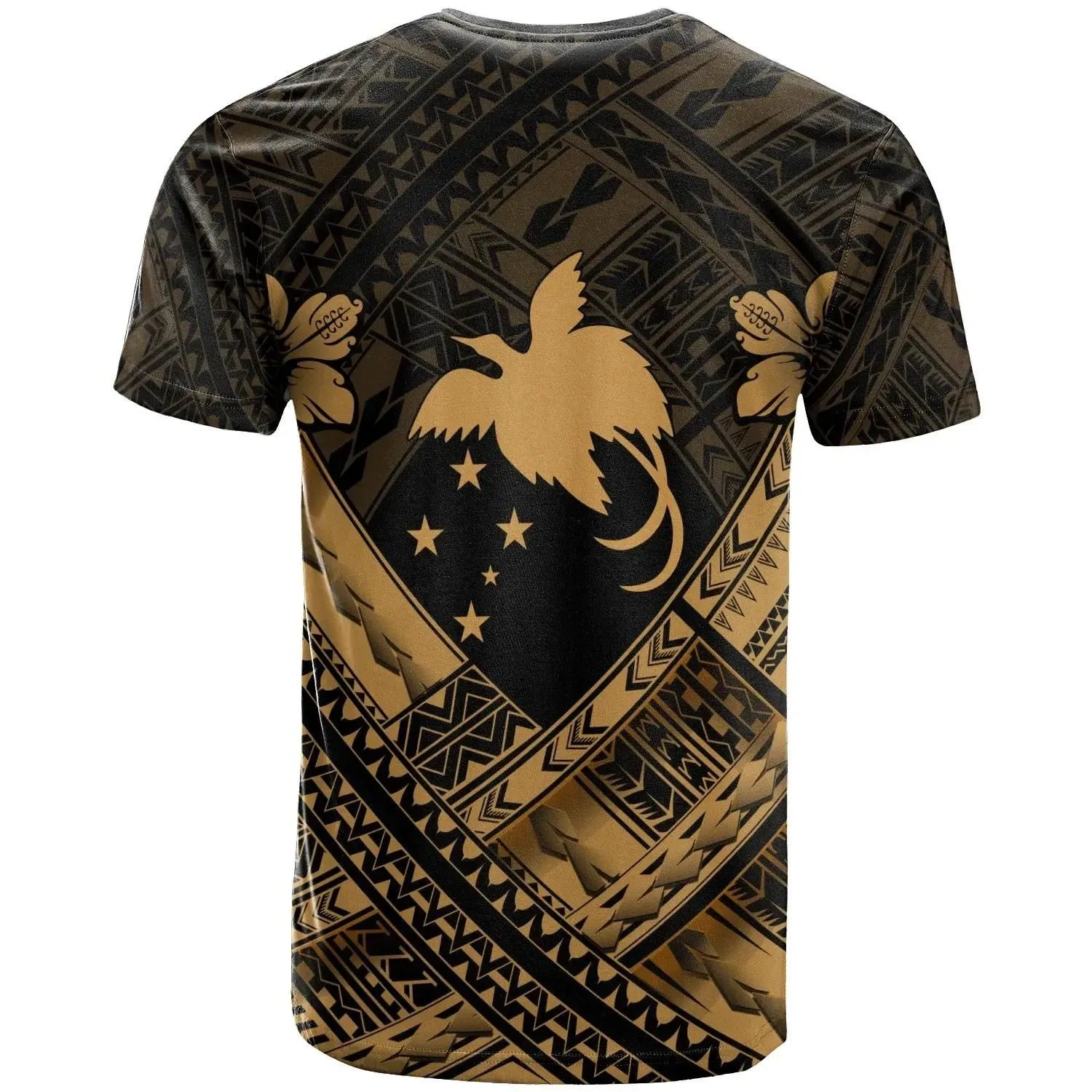 Papua New Guiae Custom Polynesian T-Shirts - Papua New Guiae Gold Seal Camisole Hibiscus Style - BN18